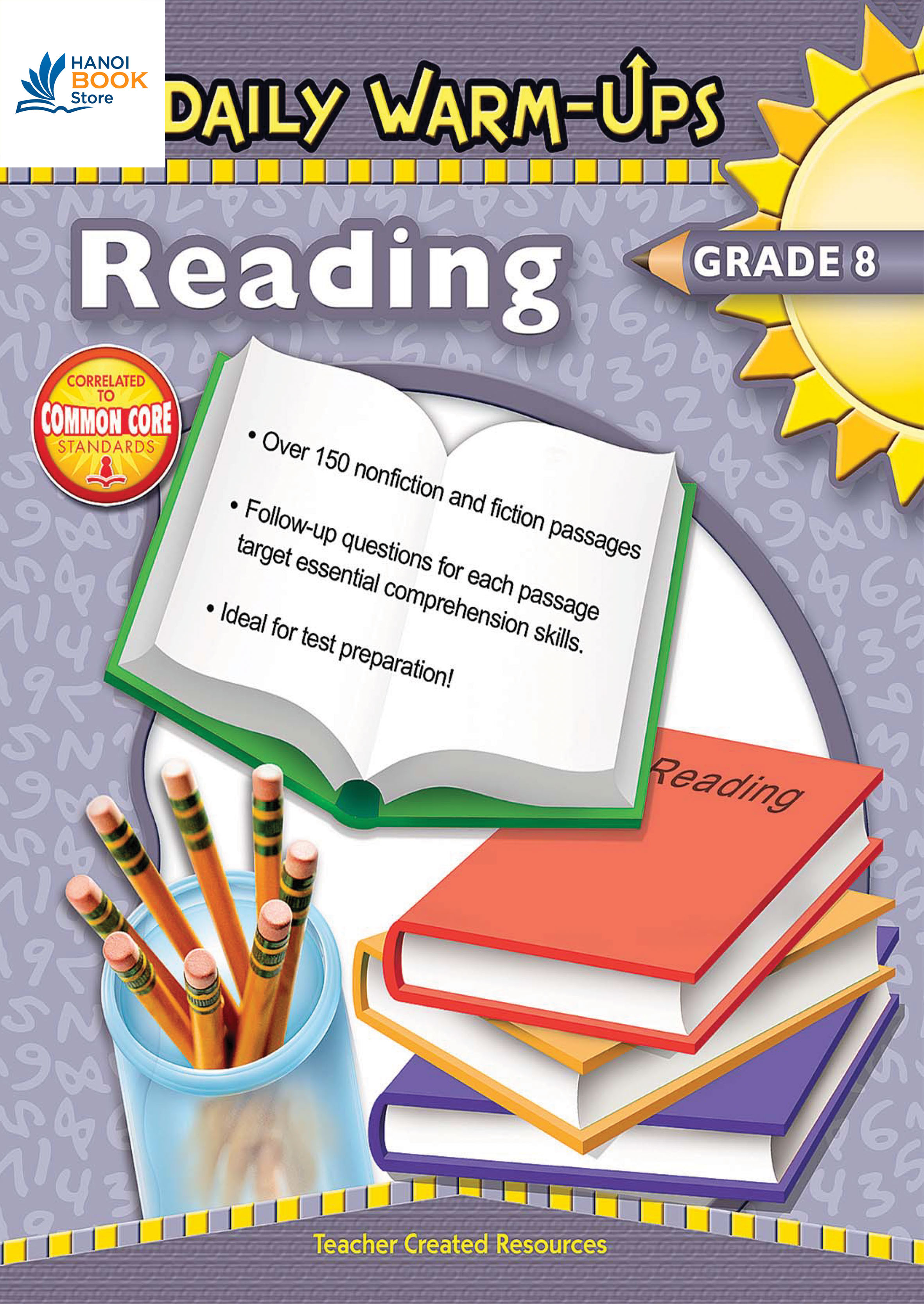 sách Daily Warm-Ups: Reading , Grade 1-8 (Sách Đen Trắng)