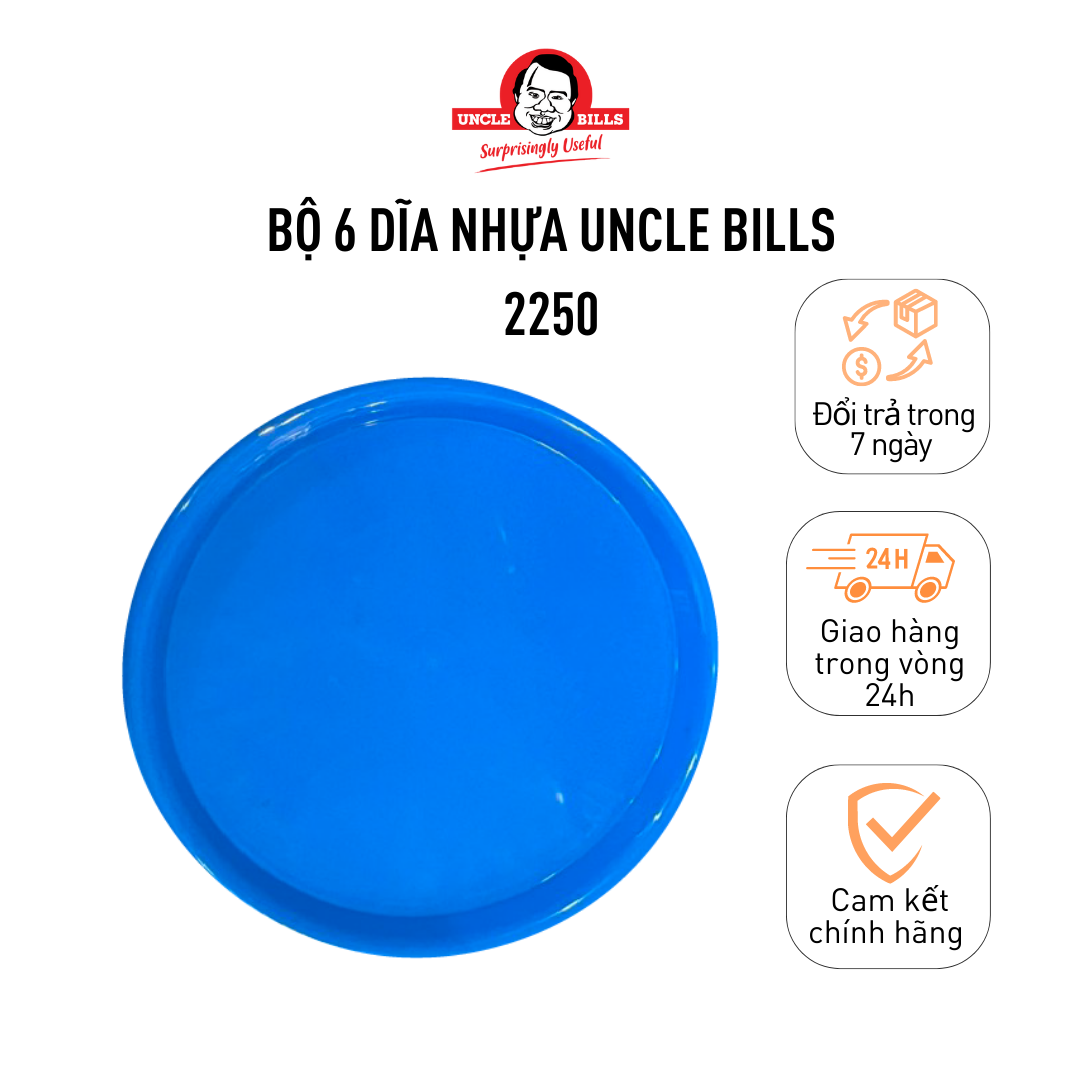Plastic dish Uncle Bills 2215 6 packs/set