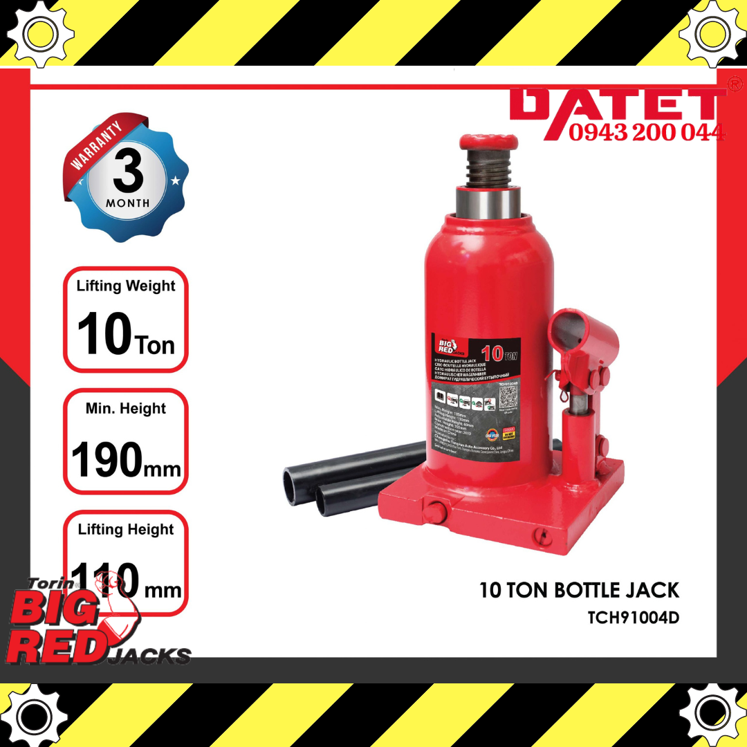 Đội chai 10 tấn 2 cấp, kích nâng ô tô TCH91004D