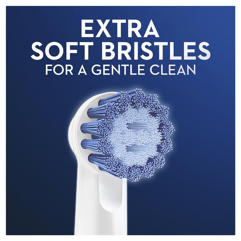 Bộ 6 đầu bàn chải điện thay thế Oral B Power Toothbrush Clean Sensitive Refills dành cho răng nhạy cảm quatangme-com-vn