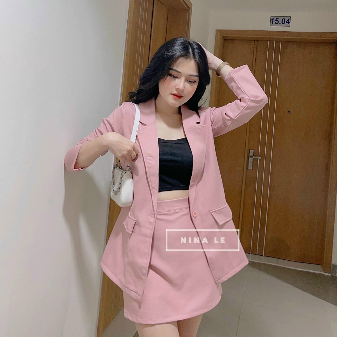 Sét bộ nữ, bộ vest 3 món 4 màu y hình