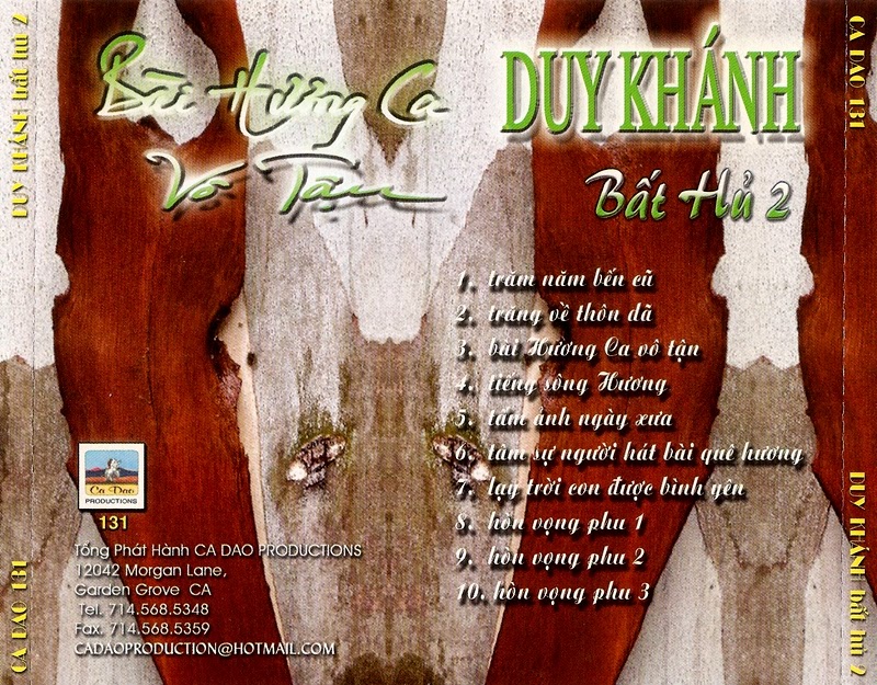 [MDCD] Bộ 5 Đĩa CD Duy Khánh Tuyển Chọn