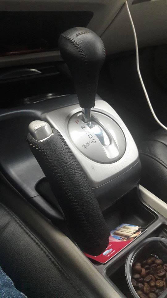 Bọc cần số ô tô Honda civic 2006 - 2011 số tự động da bò