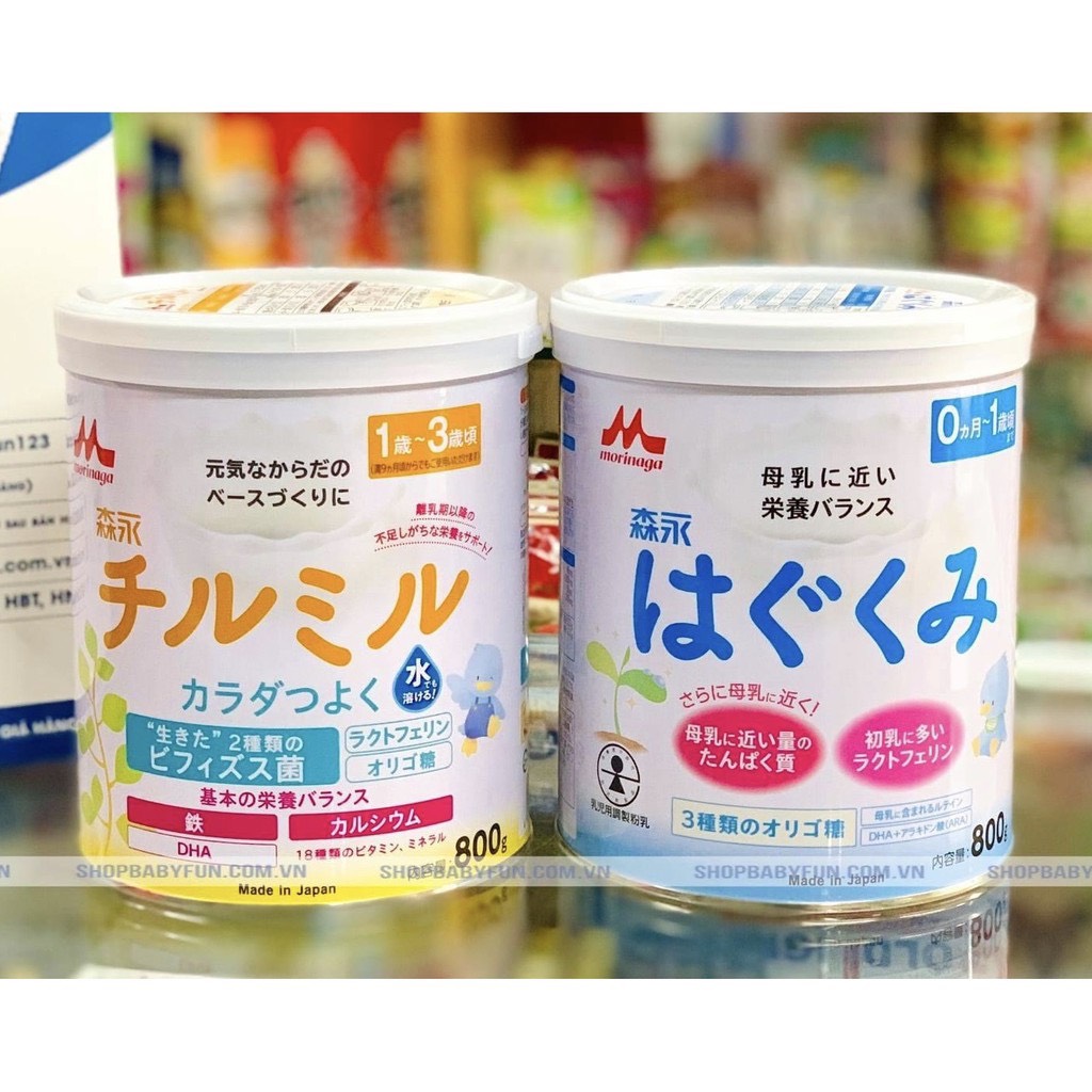 Sữa morinaga nội địa nhật đủ số 0-1, 1-3 date 9/2024