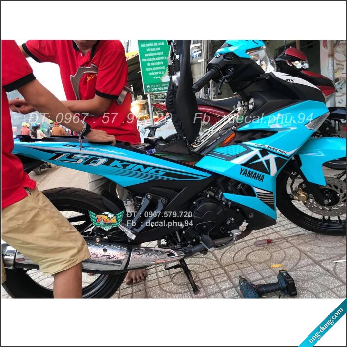 Tem rời Exciter 150 rời mx xanh ngọc (x)|mẫu mã đa dạng|chi tiết sắc nét|nhận làm Tem rời theo yêu cầu, cam kết hàng đúng mô tả, chất lượng đảm bảo an toàn đến sức khỏe người sử dụng