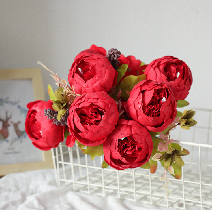 1 chùm hoa mẫu đơn bông lớn