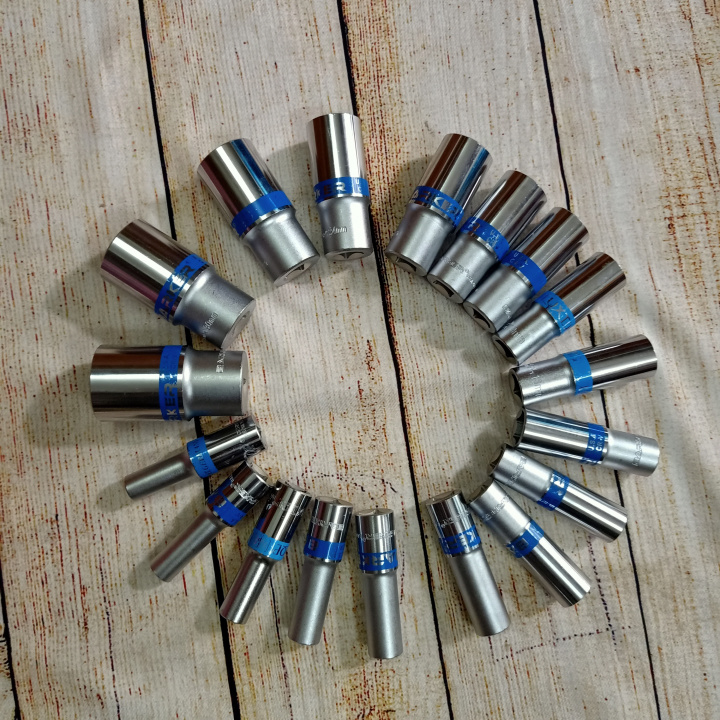 Đầu tuýp vặn khẩu chân BAKER 1/4 6-10mm dài 50mm và chân 1/2 8-21mm dài 80mm