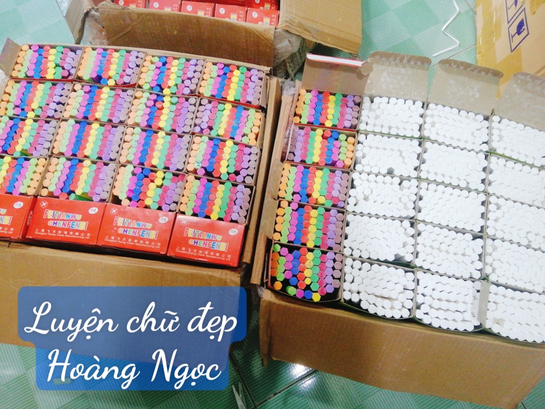 Phấn lục giác trắng - hộp 48 viên