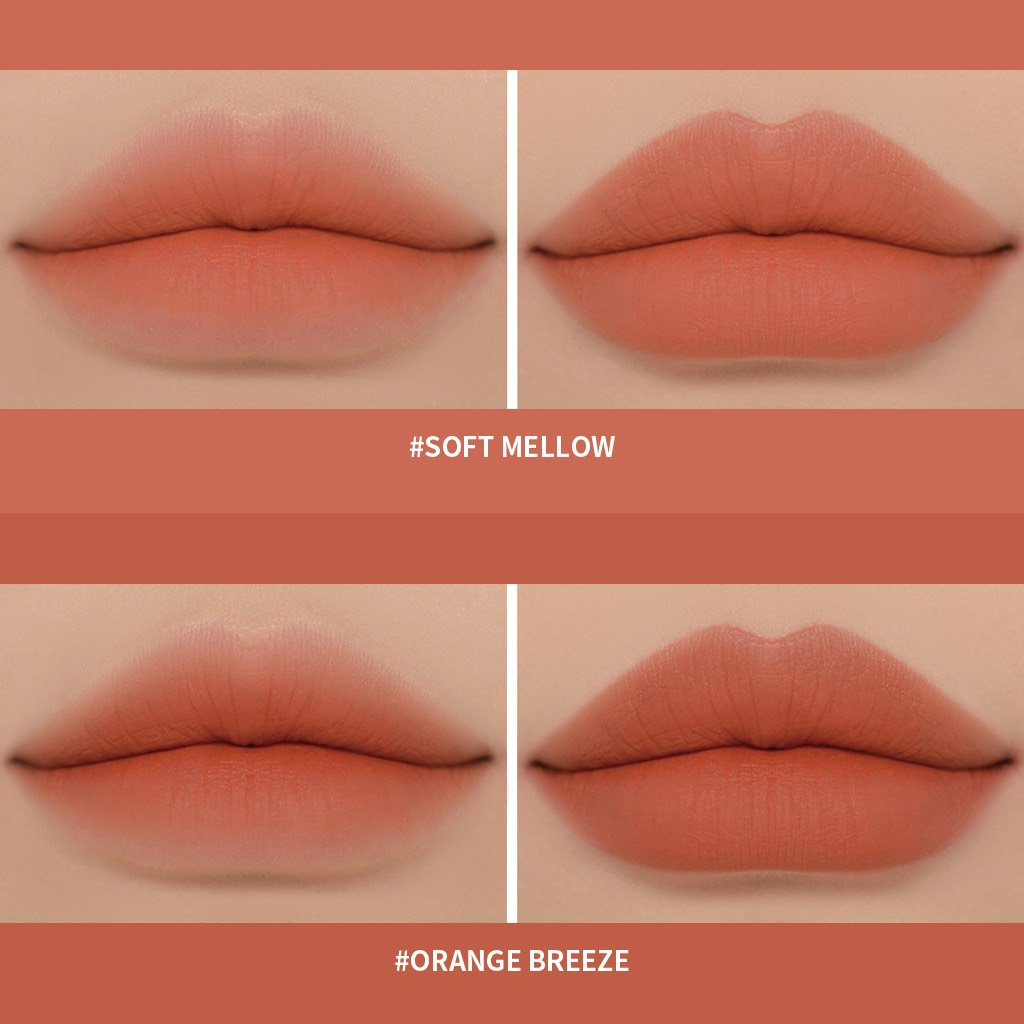 Son 3CE Soft Matte Lipstick Soft Mellow – Màu Cam San Hô