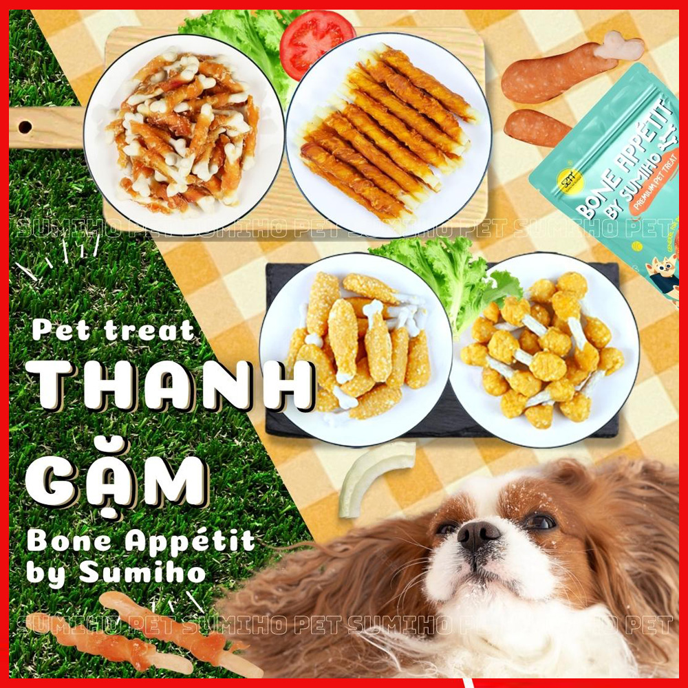 Bánh thưởng cho chó Bone Appétit by Sumiho gói 100gr nhóm thanh gặm sạch