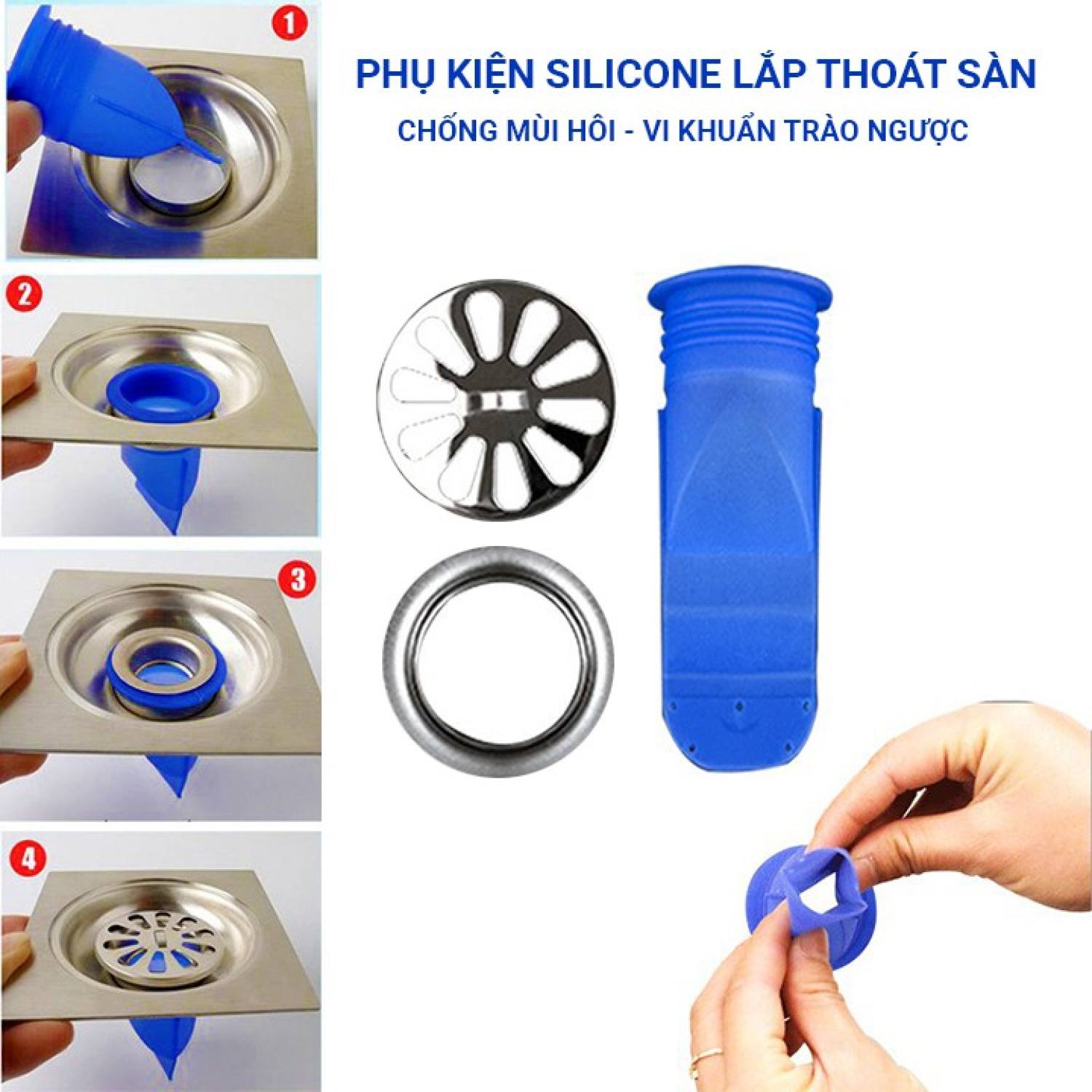 Nắp silicon đậy cống chặn mùi hôi cống, nắp đậy cống nhà tắm ngăn mùi hôi cống, nắp cống chống mùi hôi, nắp cống thoát nước nhà tắm, đậy nắp cống