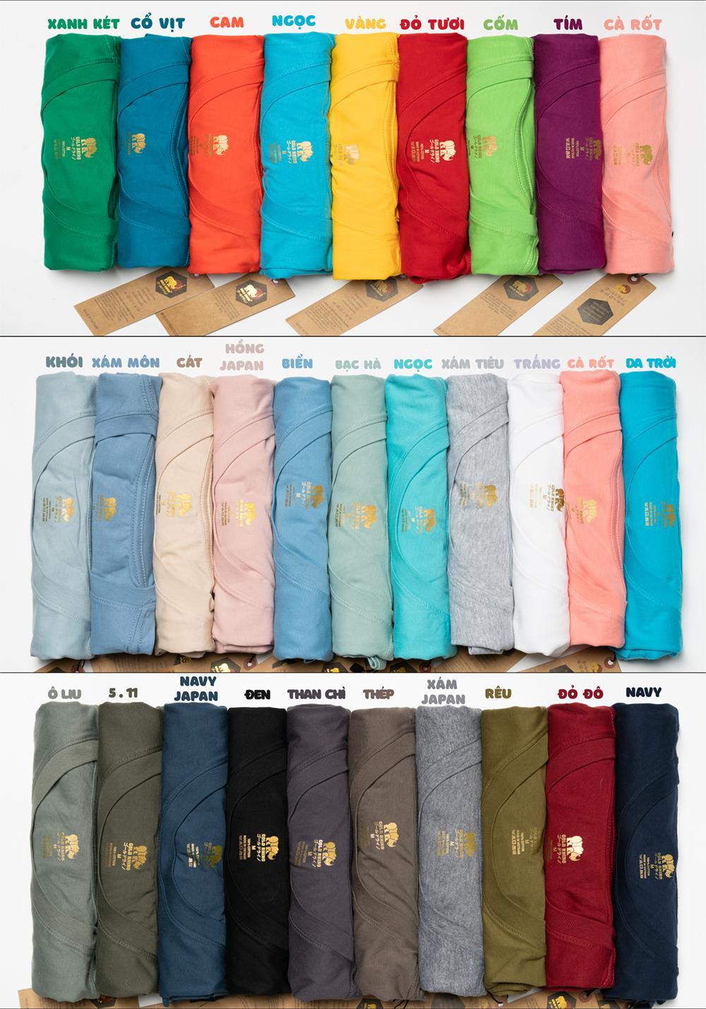 áo thun nam trơn gold rhino cao cấp đa dạng 33 màu sắc hàng xuất khẩu nhật 3