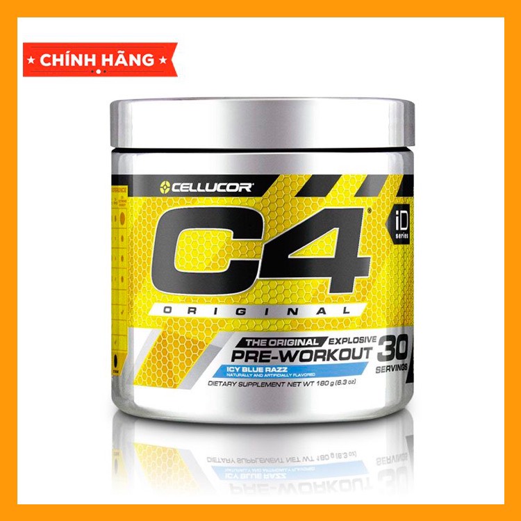 PRE WORKOUT C4 - 30 serving Hỗ trợ tăng sức mạnh C4 Cellucor ( 30 Lần dùng )