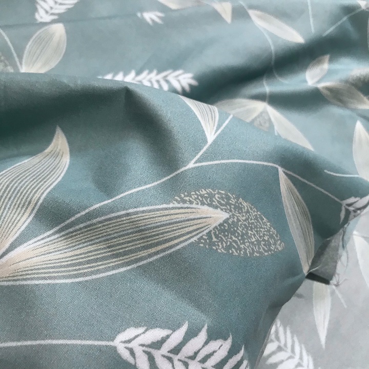 2m Vải Poly Cotton Xanh Nhạt Lá