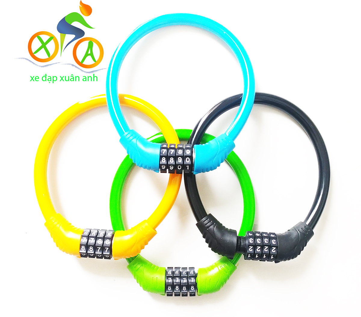 Khóa dây 4 số chống trộm xe đạp