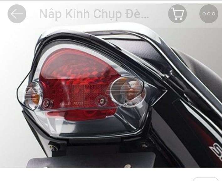 Nắp kính chụp đèn hậu sirius zin