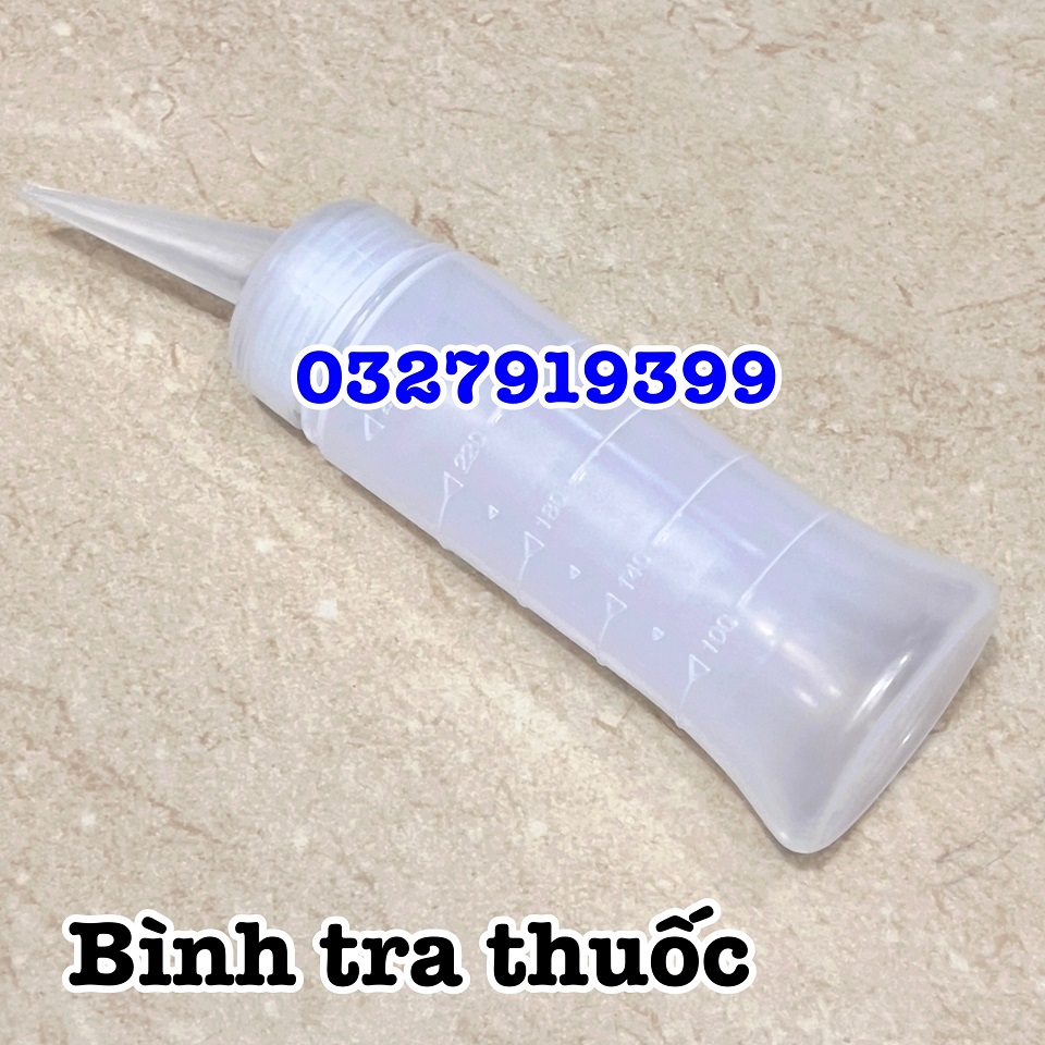 Bình châm có vạch chia, bình xịt tra thuốc dập tóc