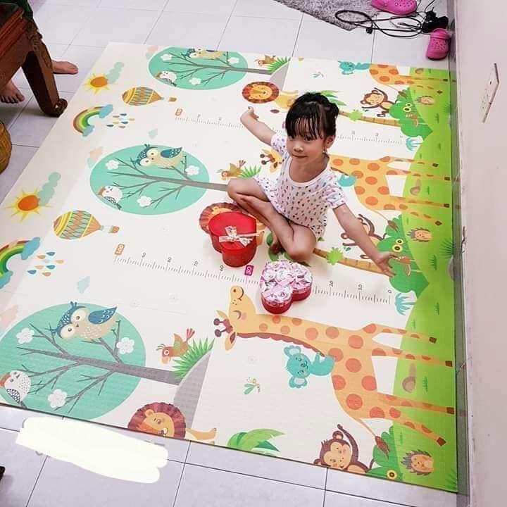 Thảm xốp XPE Silicon 2 Mặt trải sàn cho bé cui chơi chất liệu bền đẹp họa tiết đáng yêu cho bé thỏa sức vui chơi học tập