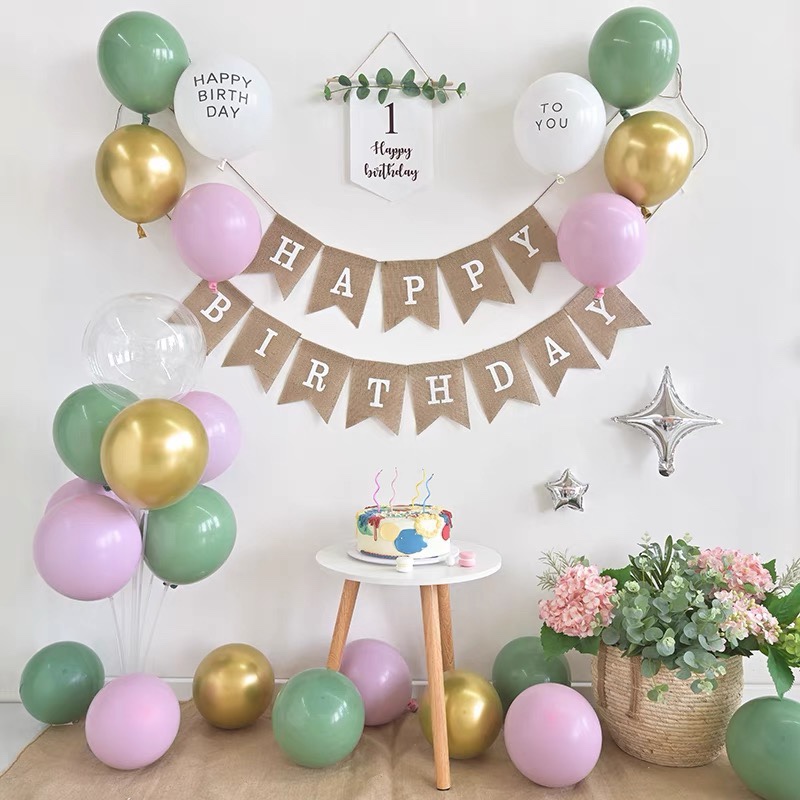 set trang trí sinh nhật bé trai,bé gái Hàn Quốc