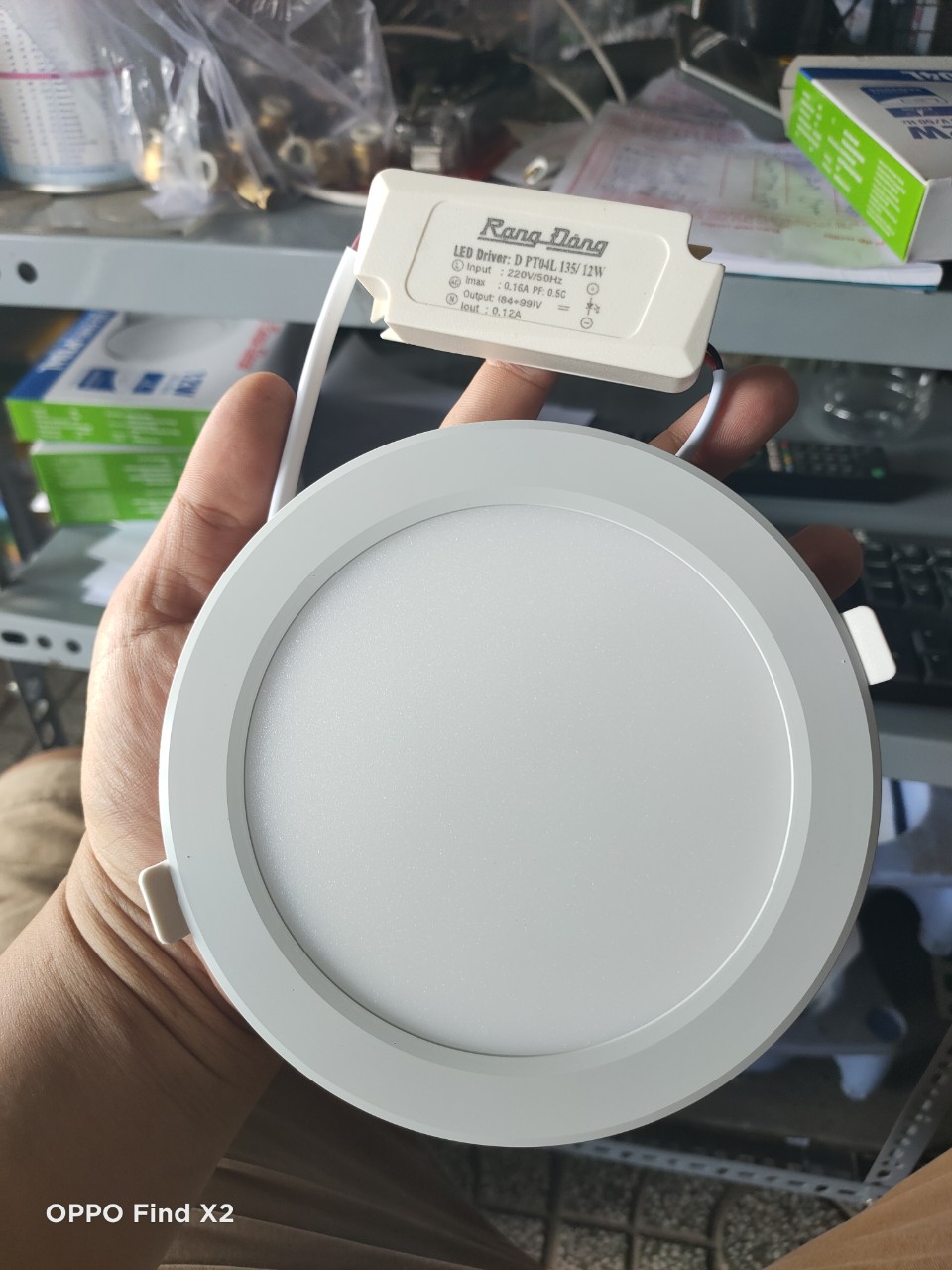 [HCM]Đèn Led âm trần 12W sáng trắng phi 135mm Rạng Đông xài chip led Korea