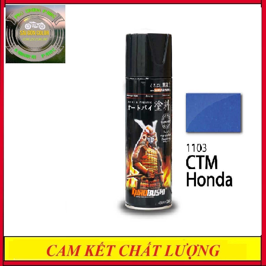 Sơn xịt samurai 1103 màu xanh Honda