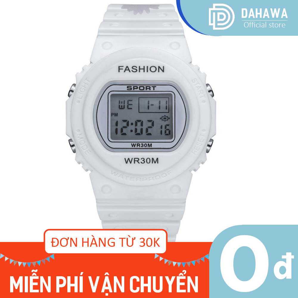 Đồng hồ điện tử nam nữ thể thao Aosun SPORT S142 cực đẹp, mặt tròn kiểu mới độc đáo, full chức năng, dây cao su cực bền