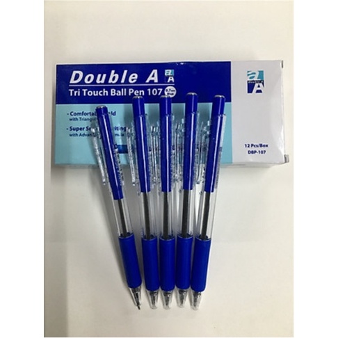[Nowship] Combo 4 cây bút Double A TriTouch Ball Pen 0.7 - Thái Lan [Bút bi chính hãng]