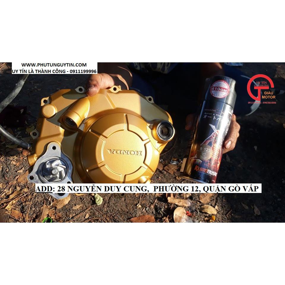Chai sơn xịt sơn xe máy Samurai 123 màu vàng ánh kim
