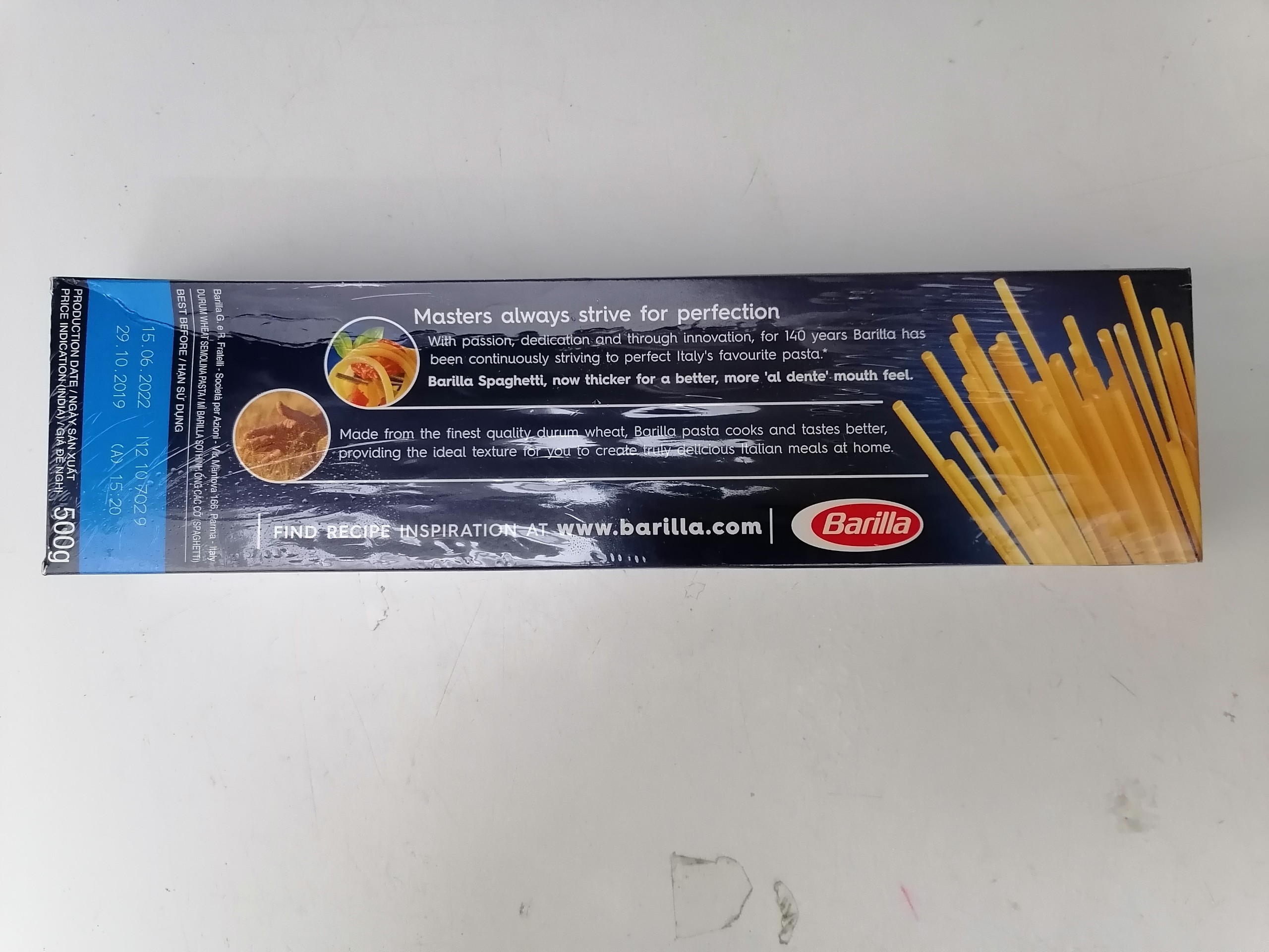 [Hộp 500g – SỐ 5 ] Mì Ý [Italia] BARILLA No 5 Spaghetti Pasta (halal) (anm)