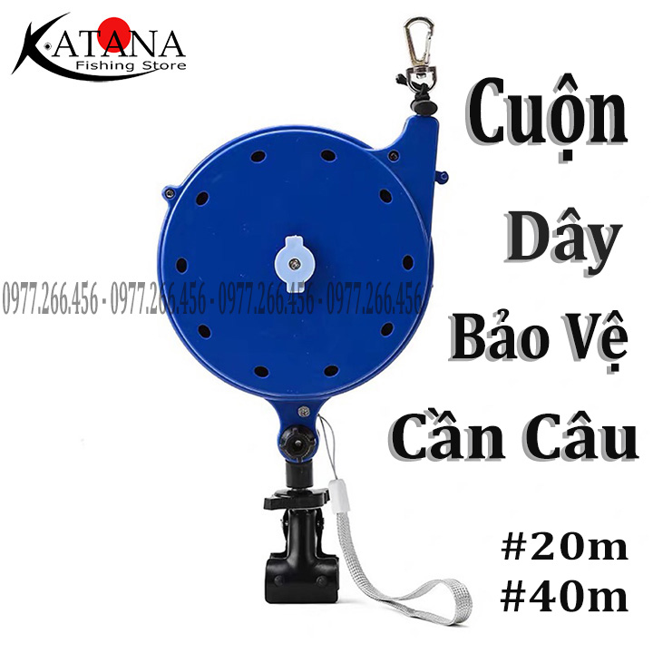 Dây bảo vệ cần câu - dây bảo hiểm cần câu 20m - 40m bộ đầy đủ