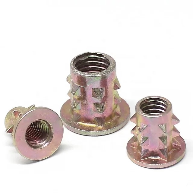 (TÚI 50 CON) ỐC CẤY ĐÓNG CÓ TAI REN M6 / CẤY ĐÓNG CÓ VÀNH/ INSERT NUT TYPE B