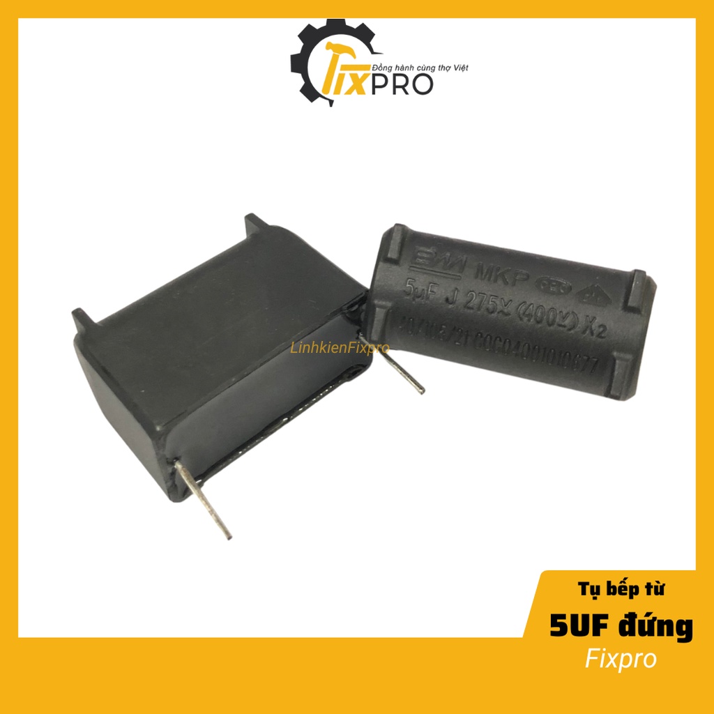 Tụ bếp từ 5UF 400VDC đứng chính hãng BM