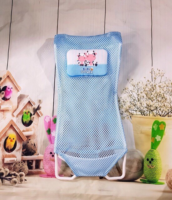 [Hcm] Mesh Bath Chair with Pillow for Baby