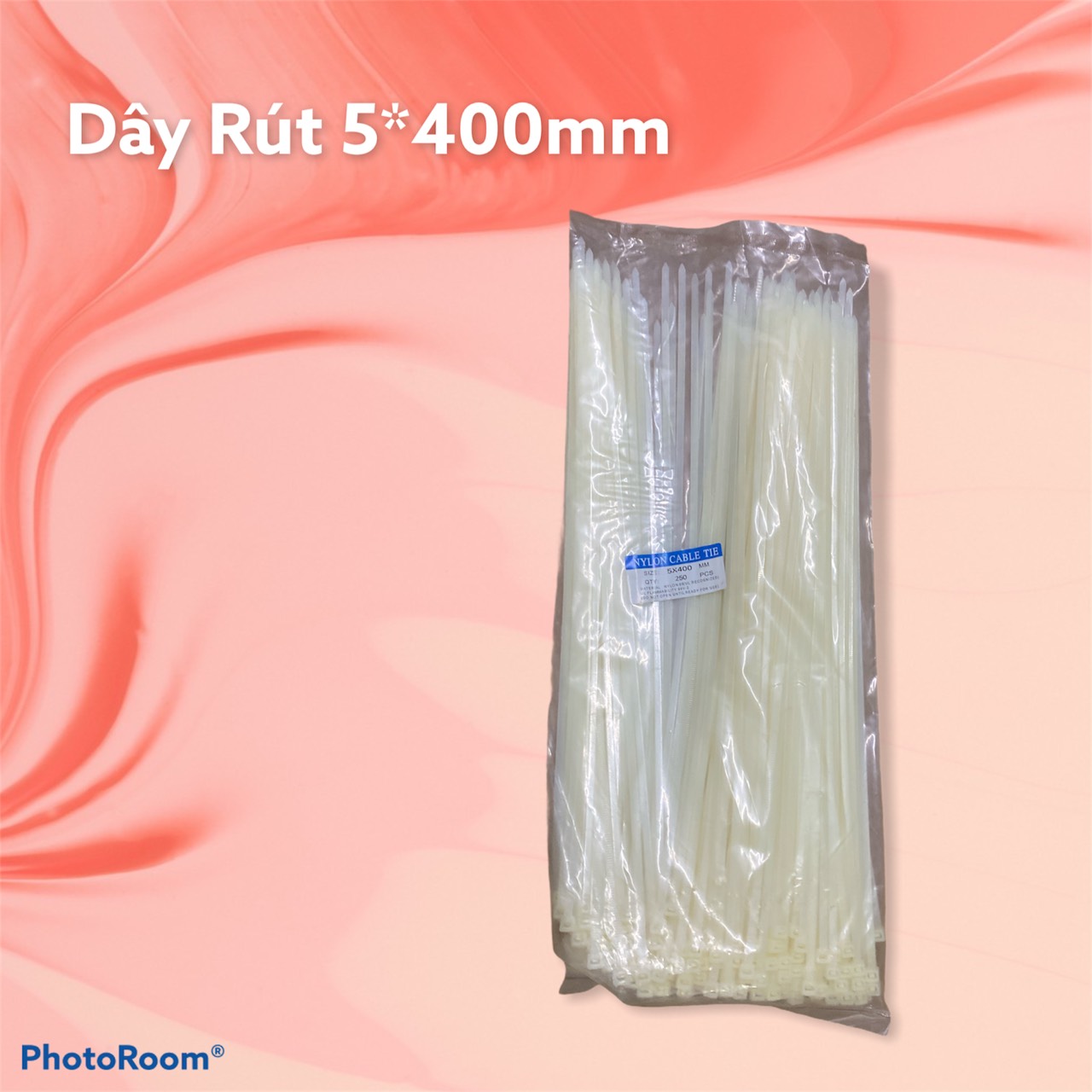 Dây rút nhựa 5*400mm ( ĐÓNG GÓI 1 BỊCH GỒM 250 SỢI DÂY RÚT )