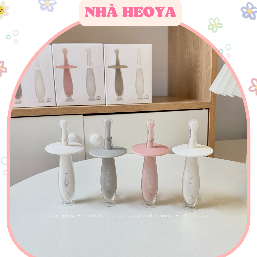 Bàn chải đánh răng silicone cho bé dailylike bonbon