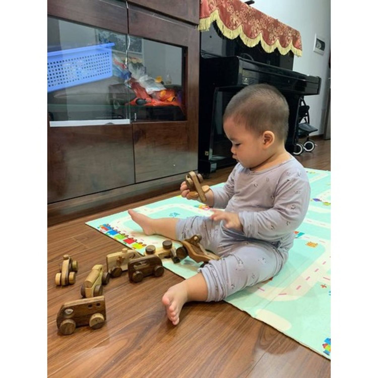 Đồ chơi gỗ Máy Bay Mini cho bé - Đồ chơi gỗ Gemoni