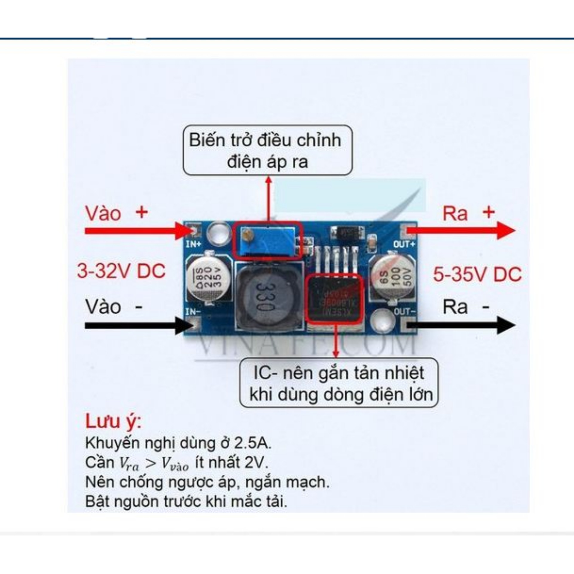 [HCM]Module Nguồn Tăng Áp DC-DC XL6009