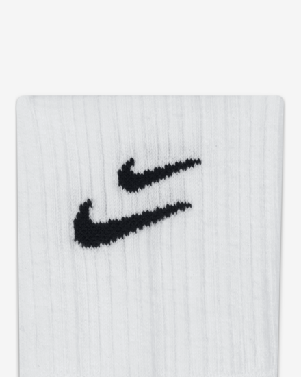 [Chính hãng 100%] Vớ Nike Nam Nữ Double Swoosh 1 pack 2 đôi trắng đen