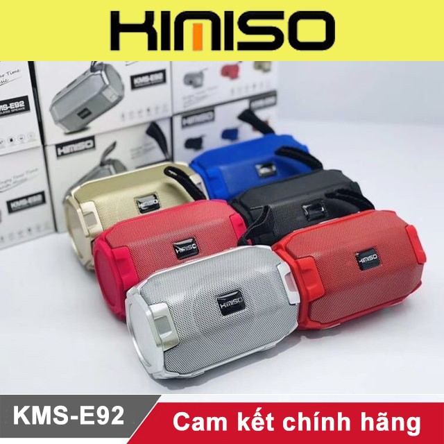 Loa bluetooth kimiso có đèn E92 cao cấp, kèm dây đeo hỗ trợ USB, thẻ nhớ