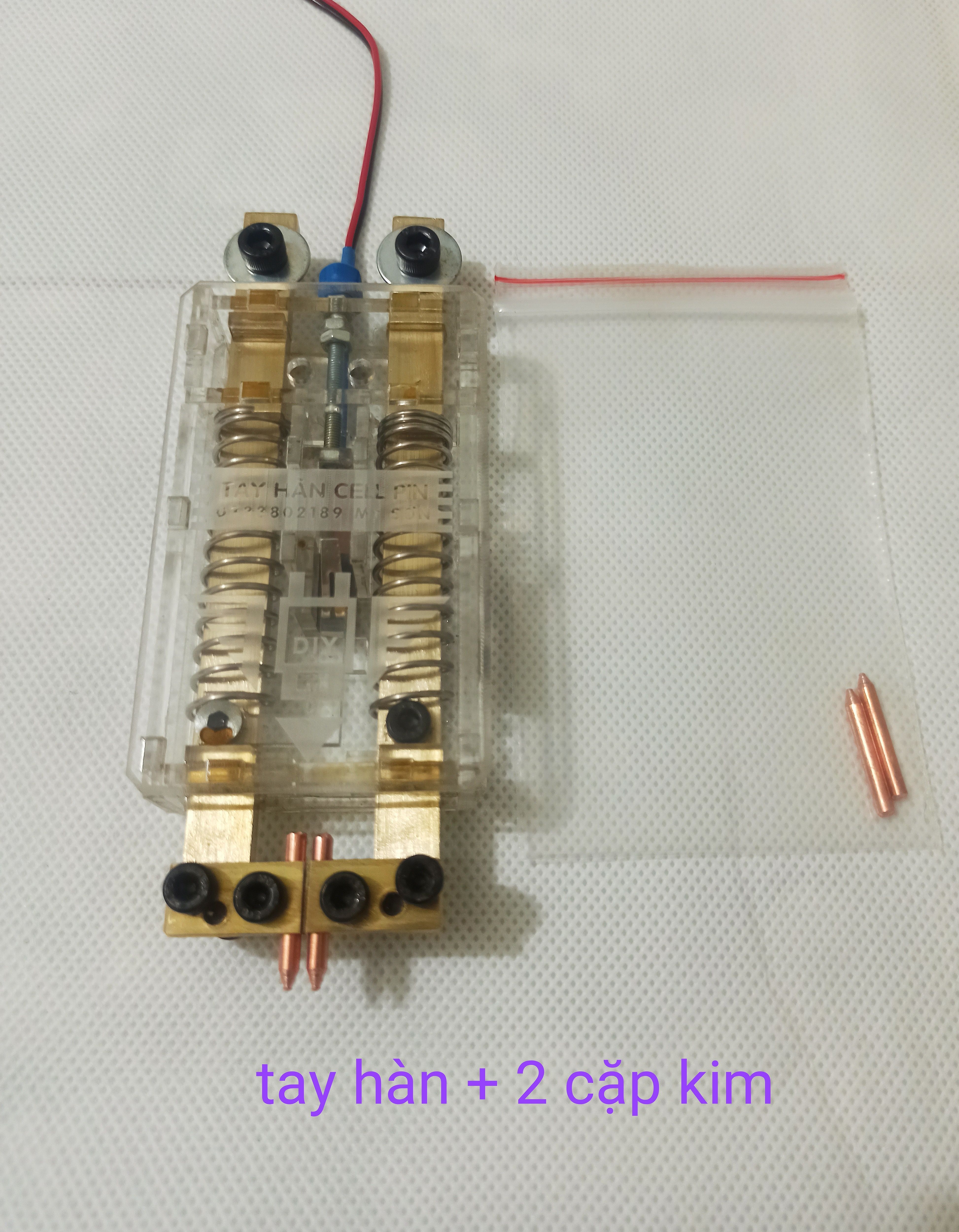 Battery Cell Welding Hand Tool with Force Scale [Moc DIY]