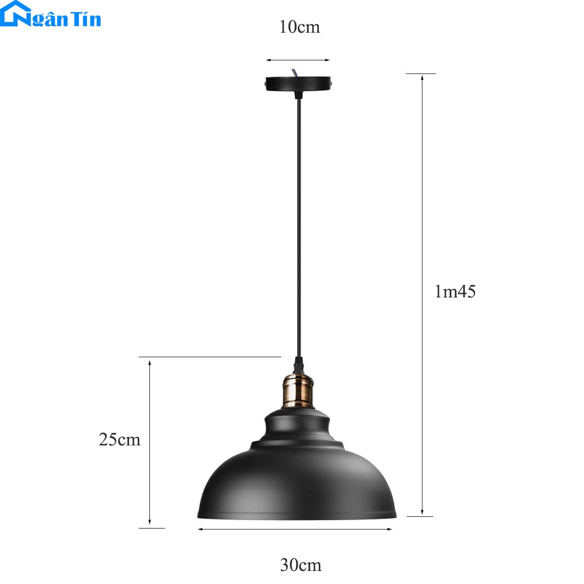 Đèn thả trần trang trí nhà quán cà phê THCN90 (Tặng kèm một bóng Led Edison 4w)