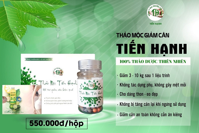 [ Chính Hãng ] Thảo Mộc Giảm Cân Tiến Hạnh Vip Mẫu Mới