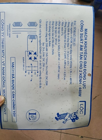 bo công suất 12 sò 440w LỘC