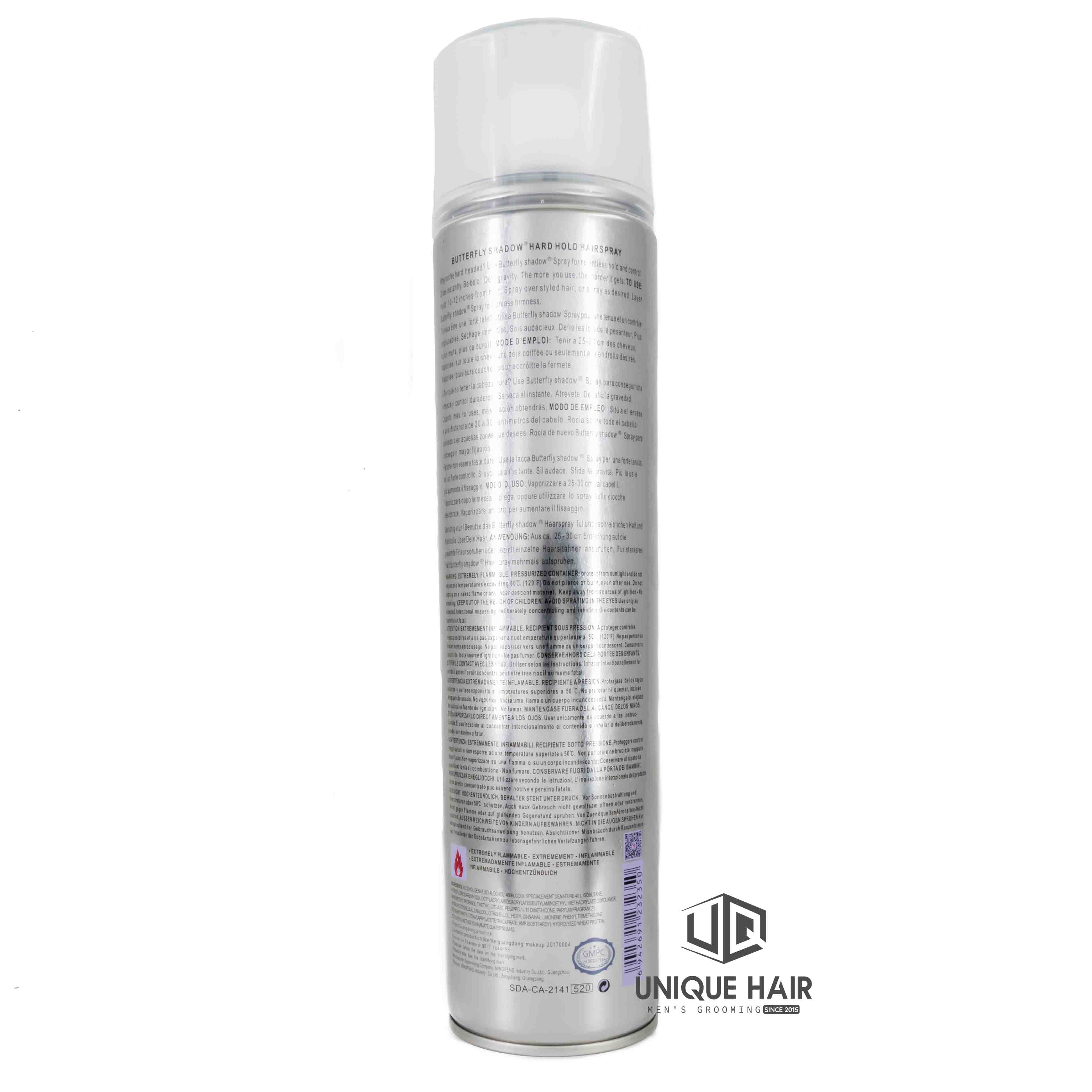 Gôm xịt tóc Butterfly 320ml | Nhập khẩu chính hãng ( Tặng lược Chaobao )