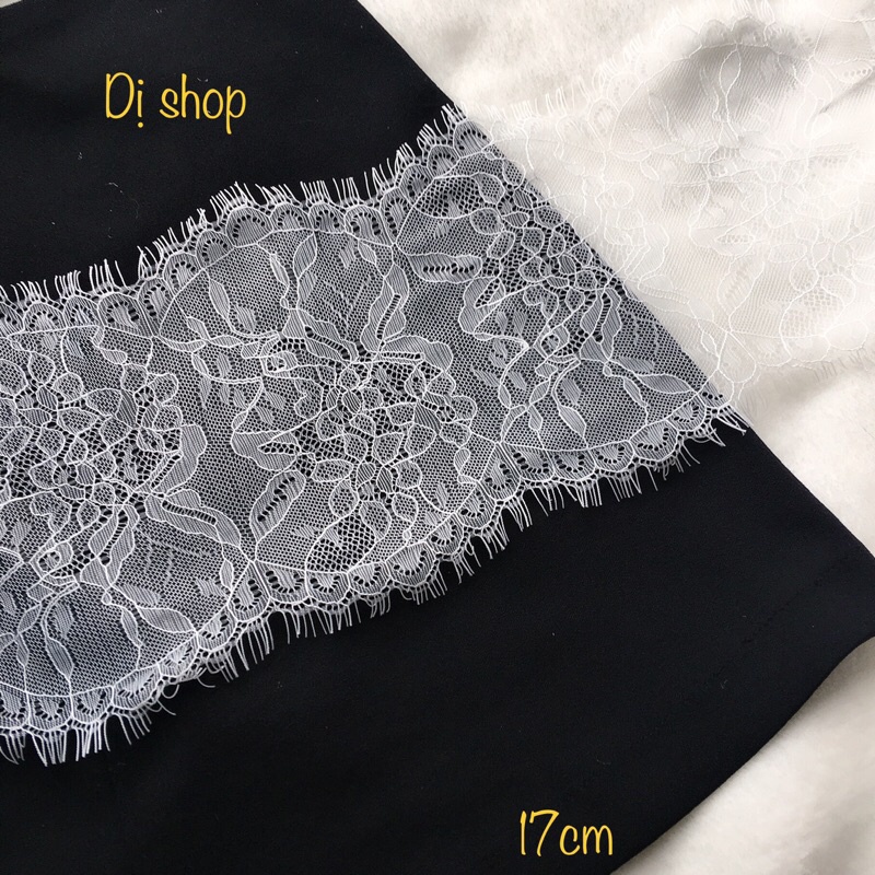 REN MI bản 15cm tính cả lông mi ( 1 dây chỉ dài 3m) vải ren