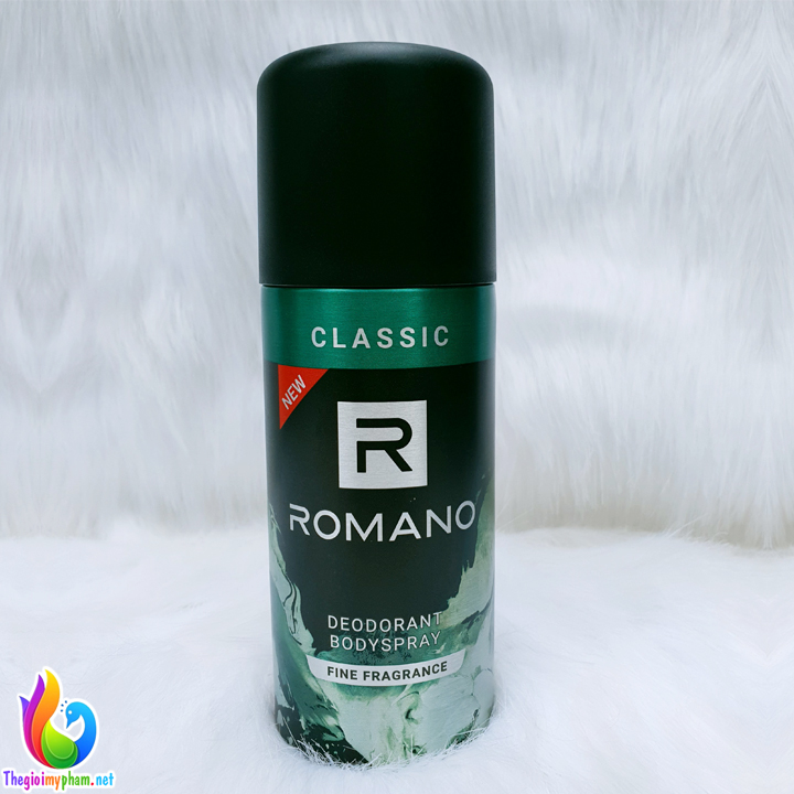 Xịt Khử Mùi Nam Romano Classic 150ml