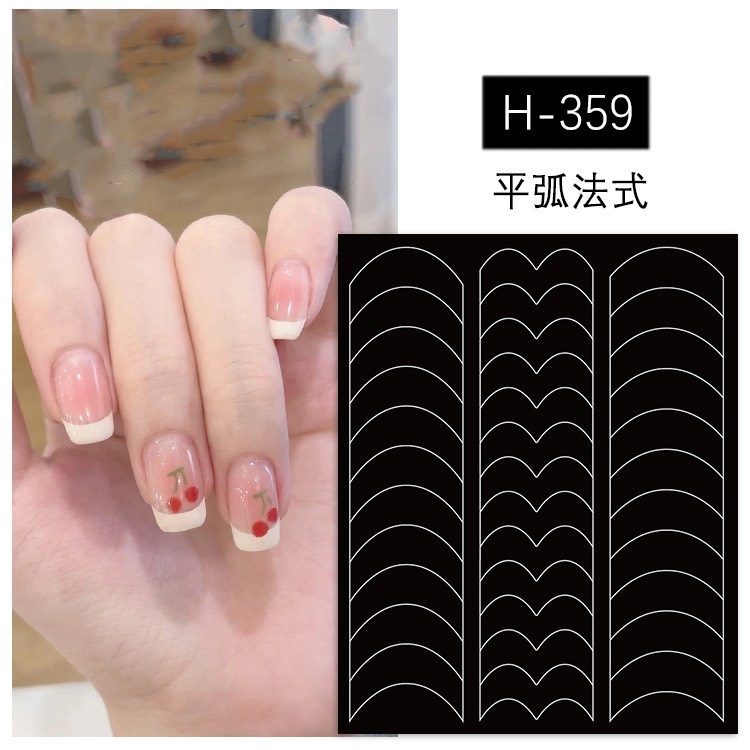 Sticker dán móng dặm ombre , fen đầu móng nail