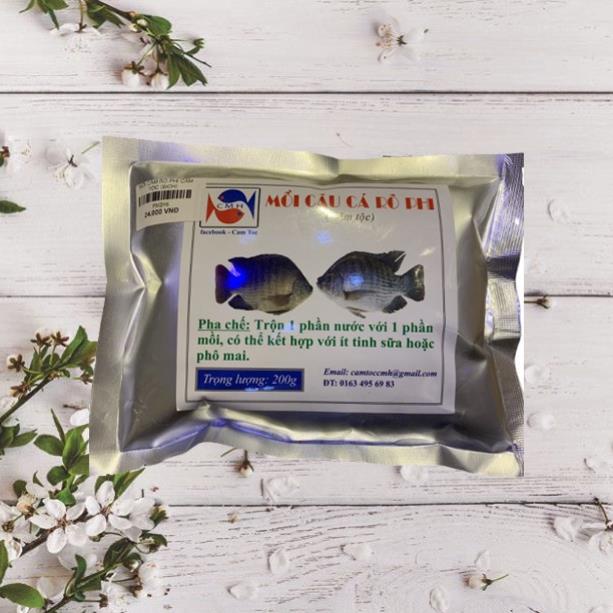 Mồi câu cá rô phi (cám tộc) 200g