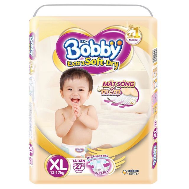 Tã dán Bobby XL27 cao cấp