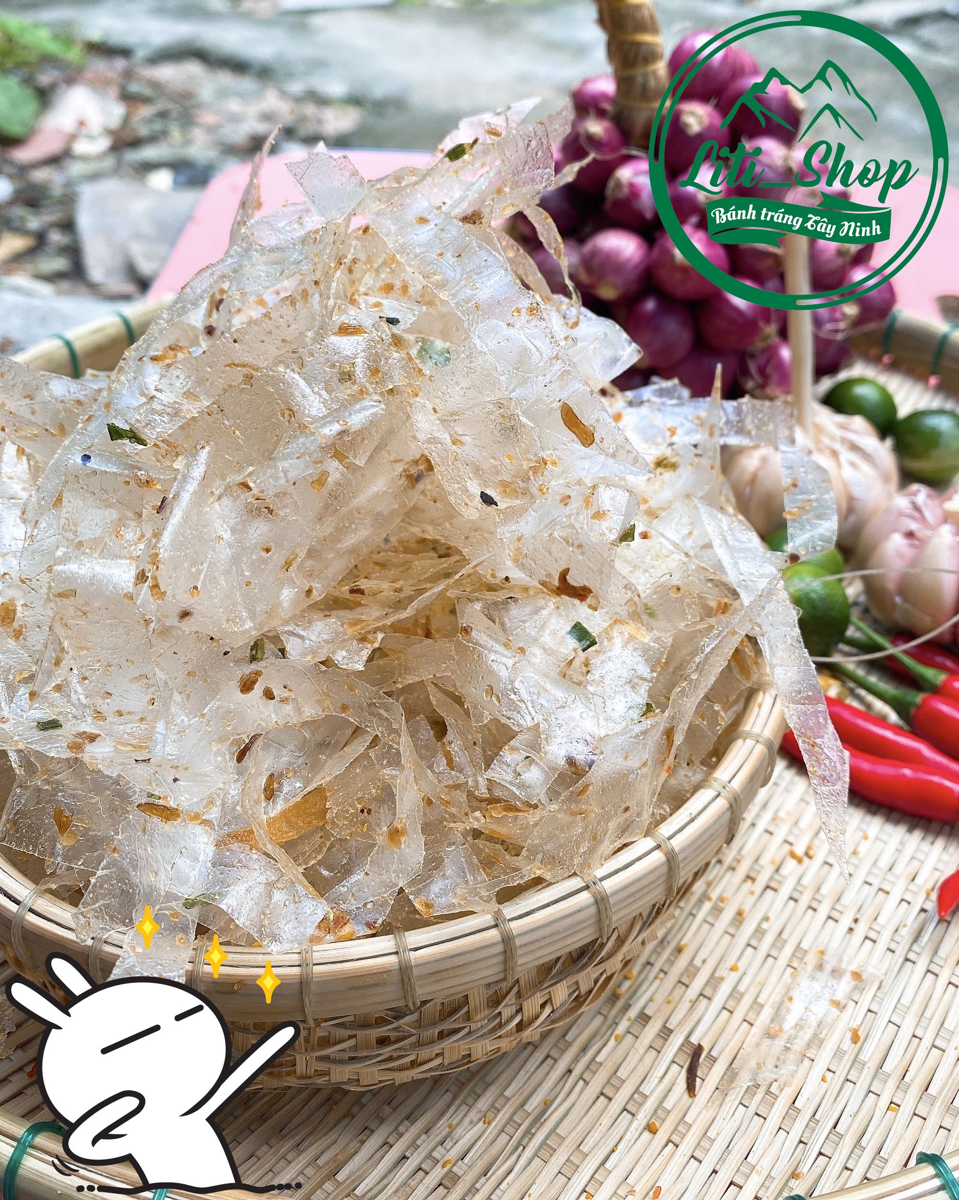 Bánh tráng Trộn Chay 500Gr [Loại hảo hạng]